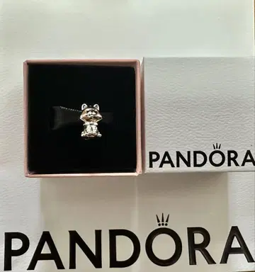 PANDORA 실버 하치코 강아지 참 약 1.5cm