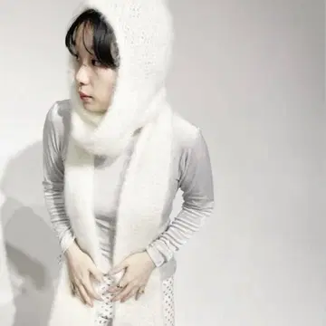 edit for lulu 모헤어 후데트 머플러