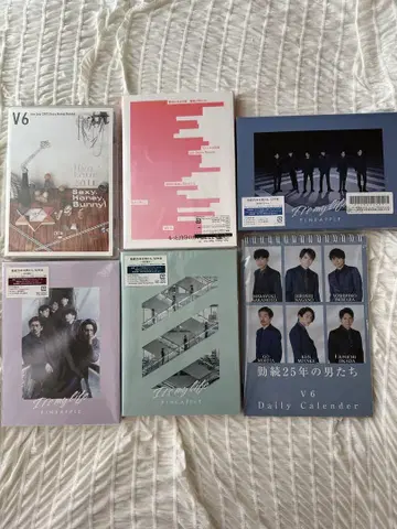 V6 CD DVD 5개 세트 (달력 포함)