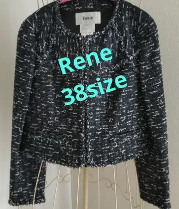 Rene 트위드 자켓 38 사이즈
