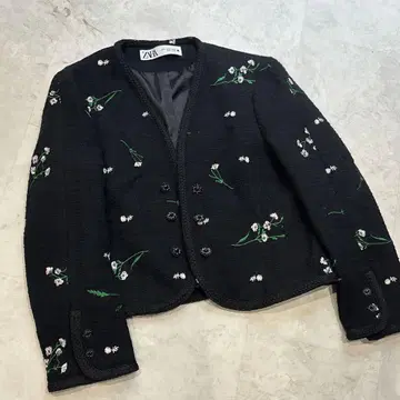 자라 자수 자켓