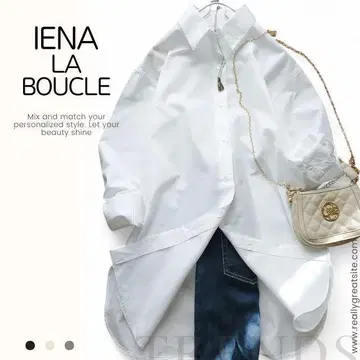 이에나 라브쿨 IENA LA BOUCLE 셔츠 루즈핏 겉옷 일본제