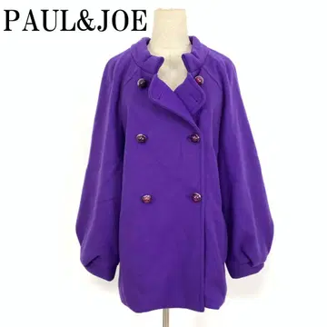 LA8101 폴앤조이 울 코트 아우터 울 보라색 40