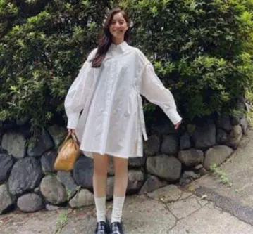 SNIDEL 스나이델 셔츠 원피스 organic Sweet 콜라보