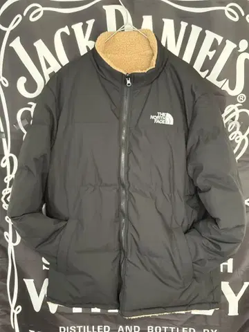 THE NORTH FACE 리버서블 다운 자켓 블랙 보아