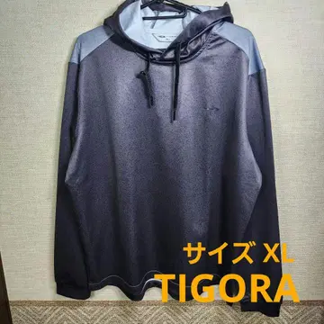 [컨디션 최상] 티고라 TIGORA 풀오버 스트레치 후드티 짙은 그레이