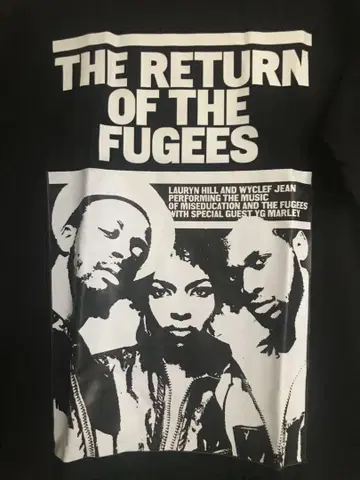 FUGEES 티셔츠 푸지스 로린 힐 R&B 재즈 소울