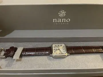 SEIKO x nano universe 콜라보 상품 브라운 가죽 시계