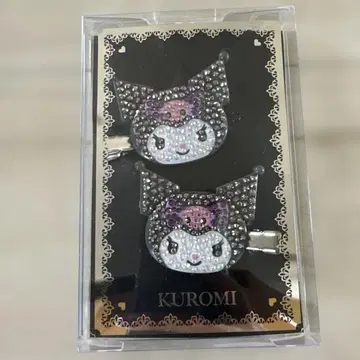 KUROMI 앞머리 클립 스톤 장식
