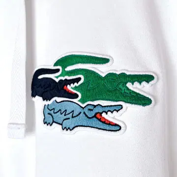 LACOSTE 멀티 클락 엠블럼 오가닉 코튼 맨투맨 후드티