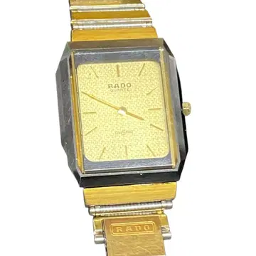 K1955 RADO 골드 직사각형 케이스 손목시계