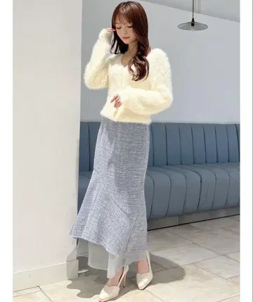 리젝시 머메이드 스커트 시어 도킹 머메이드 스커트