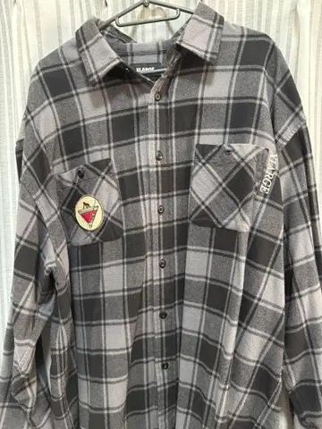 XLARGE 체크 무늬 긴팔 플란넬 셔츠 XL