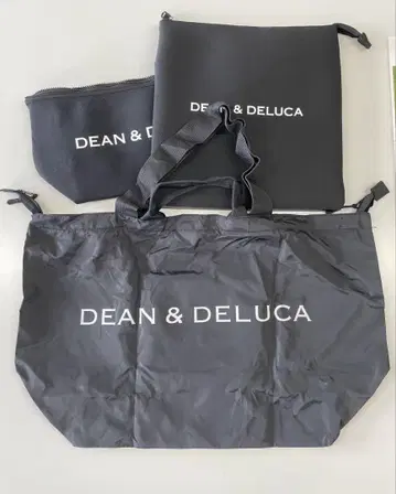 DEAN & DELUCA 토트백 세트 블랙 파우치 에코백