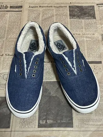 VANS 데님 보아 슬립온 스니커즈 28.5cm