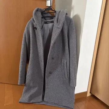 JOURNAL STANDARD 후드 부착 체스터 코트 그레이