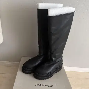 지나시스 jeanasis 비거 롱 부츠 블랙 M 가죽