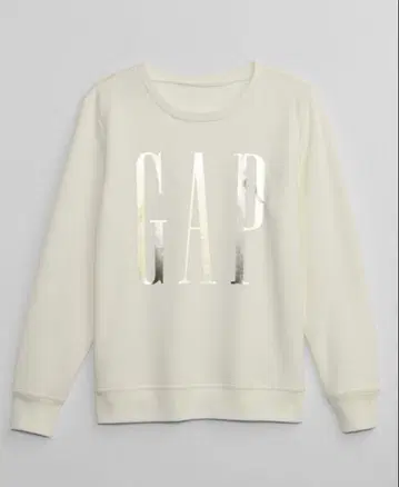 메탈릭 GAP 로고 맨투맨 트레이닝복