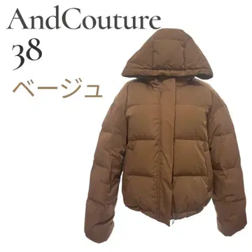 새상품급 AndCouture 앙데팡당 다운 자켓 베이지 38