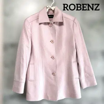 ROBENZ 캐시미어 100% 핑크 테일러드 자켓