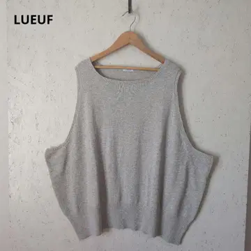 [ 새상품급 ] J13 LUEUF 니트 베스트 오버 사이즈 그레이