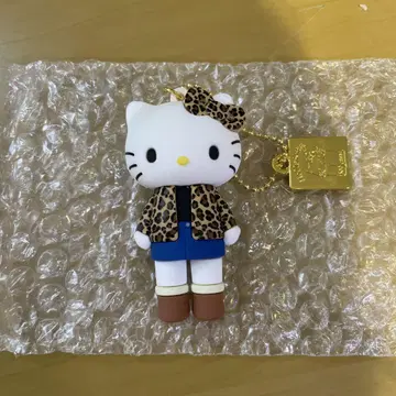 헬로키티전 시크릿 마스코트 레오파드 무늬 키링 약 7.1cm