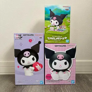 [ 산리오 ] 쿠로미 피규어 3체 세트