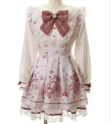 LIZLISA ManyHearts Afternoontea 패턴 셋업