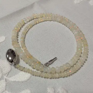 오팔 비즈 목걸이 40cm