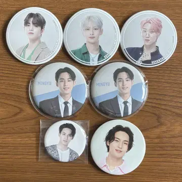 익명 배송 SEVENTEEN 캔뱃지 묶음 판매 7개 세트 민규