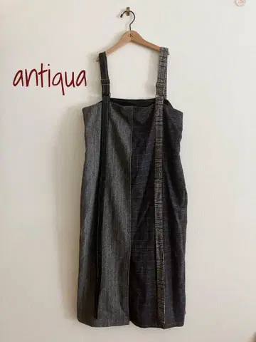 (시착만 한 상품 미사용품) antiqua 살로펫 체크 무늬