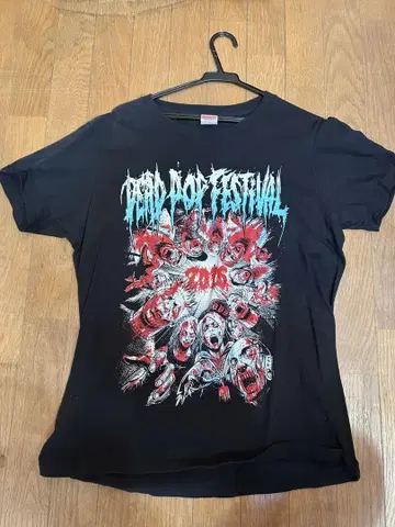L 사이즈 DEADPOP FESTIVAL 2016 페스티벌 티셔츠 좀비