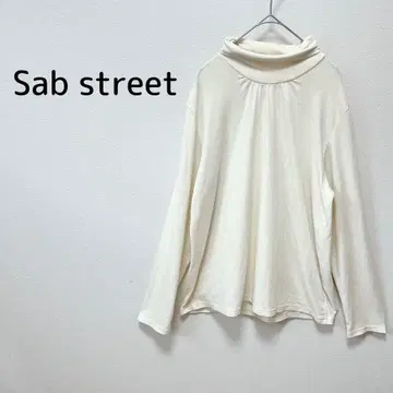 Sab street 빅 사이즈 19호 터틀넥 티셔츠 크림