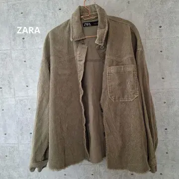 ZARA 모스그린 코듀로이 셔츠 자켓