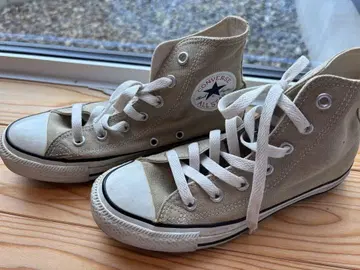 Converse All Star 베이지 하이컷 스니커즈