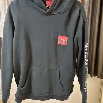 Manhattan Portage 블랙 후드티 L 사이즈