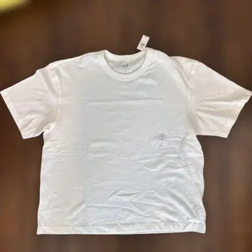 GAP HEAVYWEIGHT TEE L 사이즈 화이트 크롭
