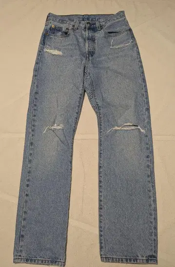 Levi's 리바이스 501 데미지 가공 데님 팬츠
