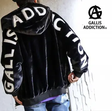 GALLIS ADDICTION 로고 퍼 자켓