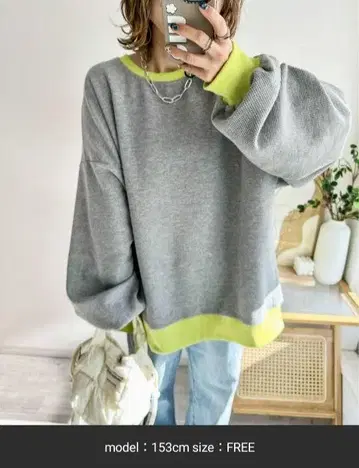 새상품급 AMELY ema 콜라보 와플 상의
