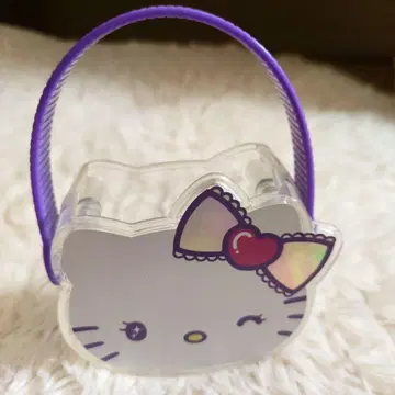 헬로키티 백 클리어 보라색