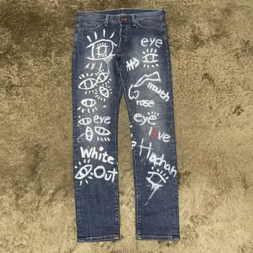 REMAKE denim 리메이크 데님 팬츠 스트레이트 h&m 블루