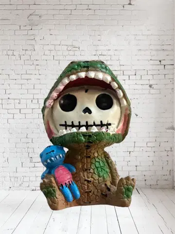 미사용 새상품 공룡 피규어 렉스 포어토이즈 인형옷을 쓴 공룡