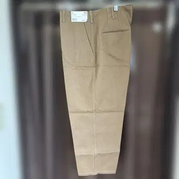 UNIQLO 와이드 핏 치노 팬츠 브라운 85cm