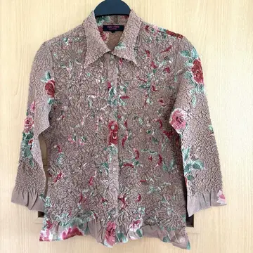 YUKI TORII 꽃무늬 긴팔 셔츠 38 일본제