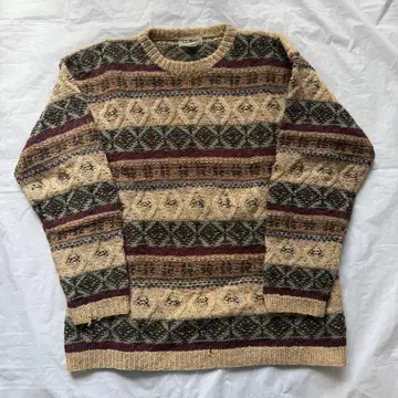 최종 가격 60년대 L.L.Bean 페어아일 울 스웨터 빈티지