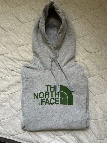THE NORTH FACE 그레이 후드티 후드 부착