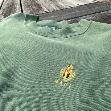 [ 다가오는 계절에 대활약! ] MAUI 그린 맨투맨 트레이닝복