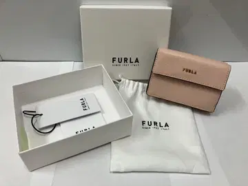 FURLA 핑크 3단 폴더형 지갑
