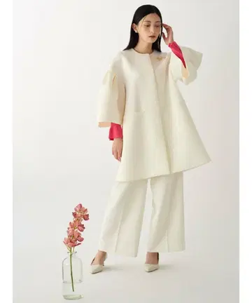 셀포드 벌룬 슬리브 코쿤 코트
